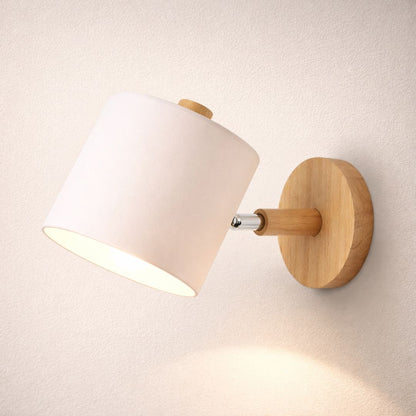 Applique murale intérieure, Bois Scandinave | Abat - jour réglable