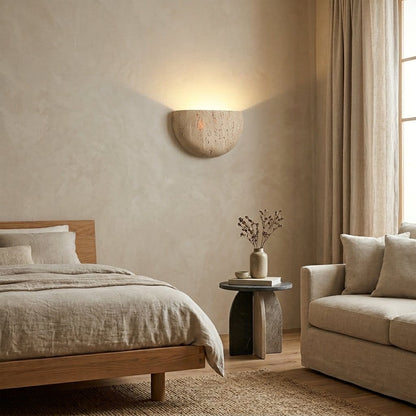 Applique murale naturelle & moderne d'intérieur| Pierre texturée