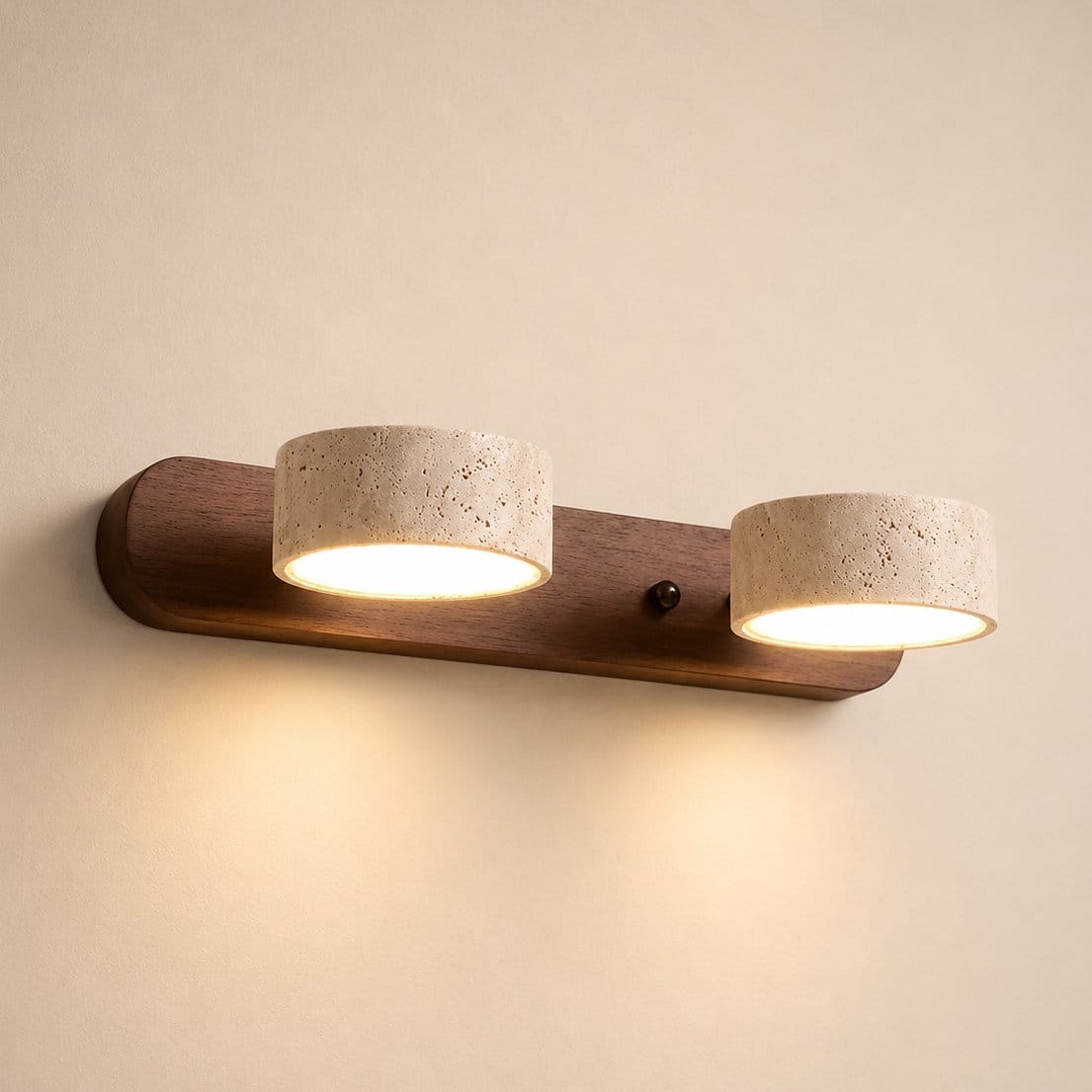 Applique murale ronde d'intérieur, spots LED | Design japonais