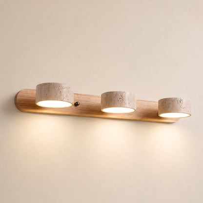 Applique murale ronde d'intérieur, spots LED | Design japonais