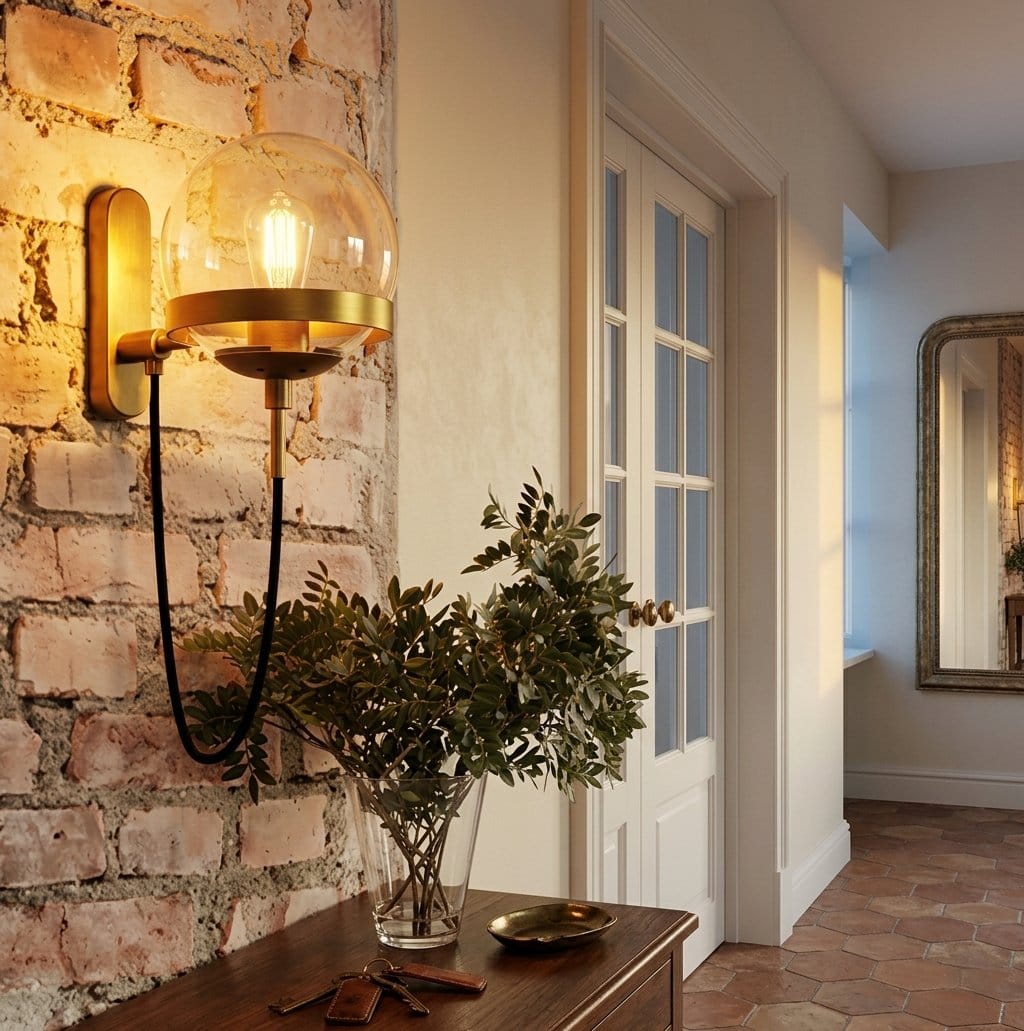 Applique murale verre, style laiton, Intérieur | Design Loft Nordique