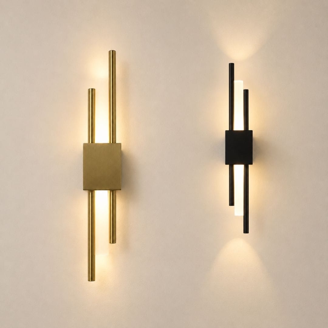 Applique murale LED pour intérieur moderne | Métal & verre dépoli