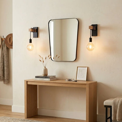 Applique murale industrielle bois rétro | Loft LED