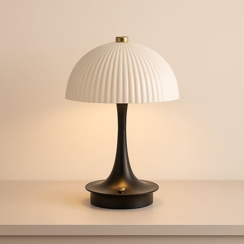 Lampe de Chevet Champignon | Design Moderne & Tactile Sans Fil