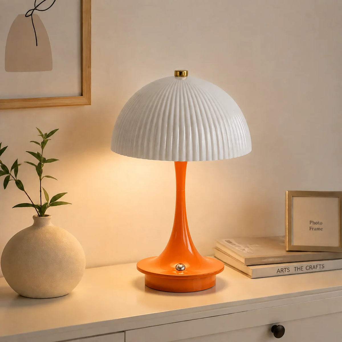 Lampe de Chevet Champignon | Design Moderne & Tactile Sans Fil