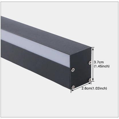 Applique murale extérieure étanche, barre LED aluminium IP65 | Bande lumineuse pour terrasse, jardin façade