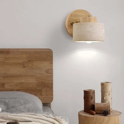 Applique murale chambre, tête de lit, couloir | Orientable, pierre