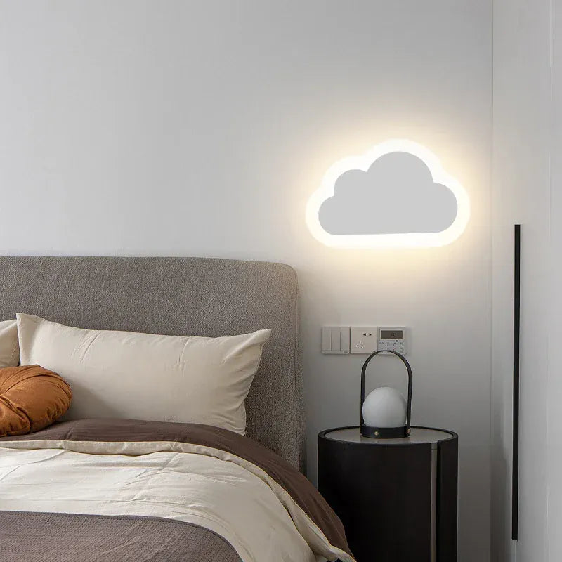 Applique murale chambre enfant nuage pastel | LED éclairage indirect | Intérieur style scandinave