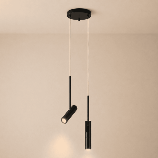 Suspension Chambre LED tube cylindre orientable