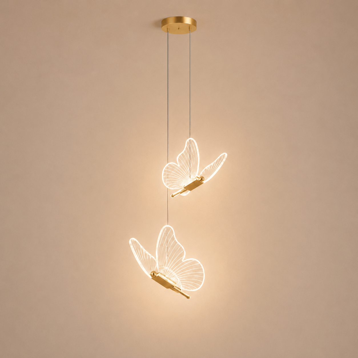 Suspension LED papillon, Lumière ambiante chambre enfant | Salon salle à manger moderne intérieur