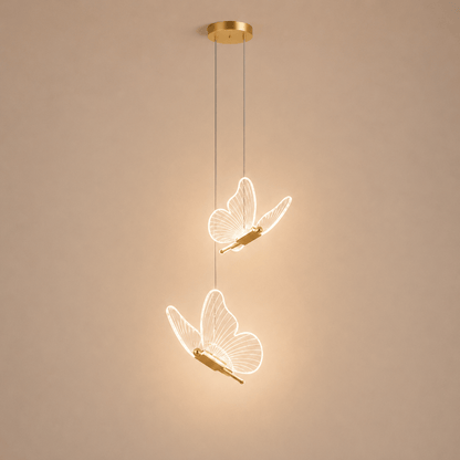 Suspension LED papillon, Lumière ambiante chambre enfant | Salon salle à manger moderne intérieur