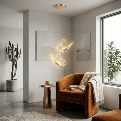 Suspension LED papillon, Lumière ambiante chambre enfant | Salon salle à manger moderne intérieur