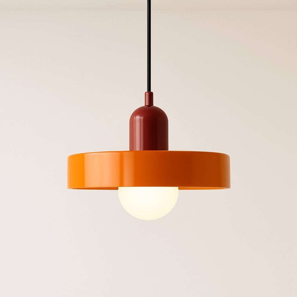 Suspension cuisine & salon Bauhaus coloré rétro | style Nordique intérieur seventies