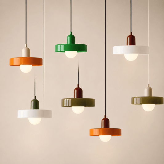 Suspension cuisine & salon Bauhaus coloré rétro