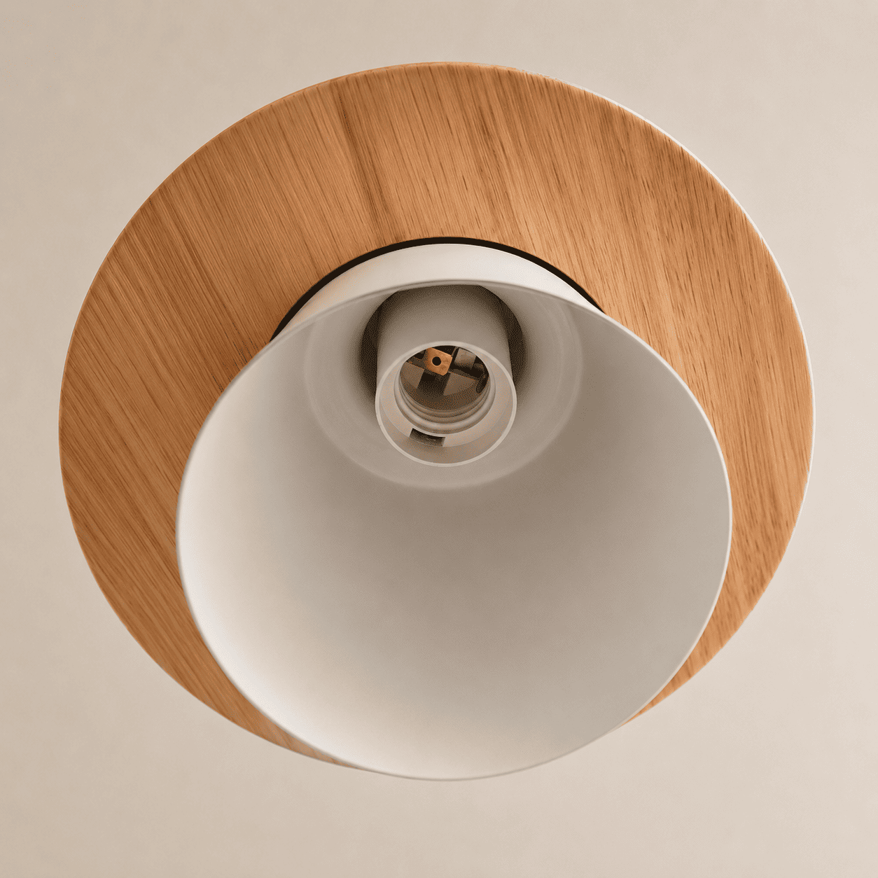 Suspension bois métal avec Abat-jour scandinave | Salon chambre bureau, café, Intérieur