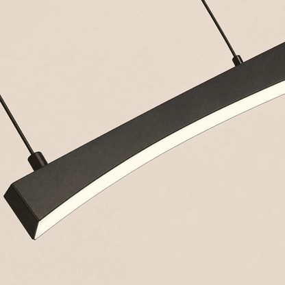 Suspension cuisine LED arc incurvé, Barre lumineuse dimmable | Salle à manger salon minimaliste