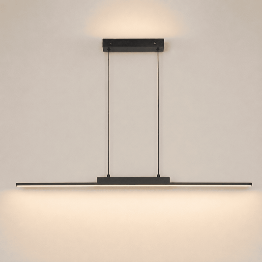 Suspension cuisine LED barre linéaire, Réglette longue minimaliste dimmable
