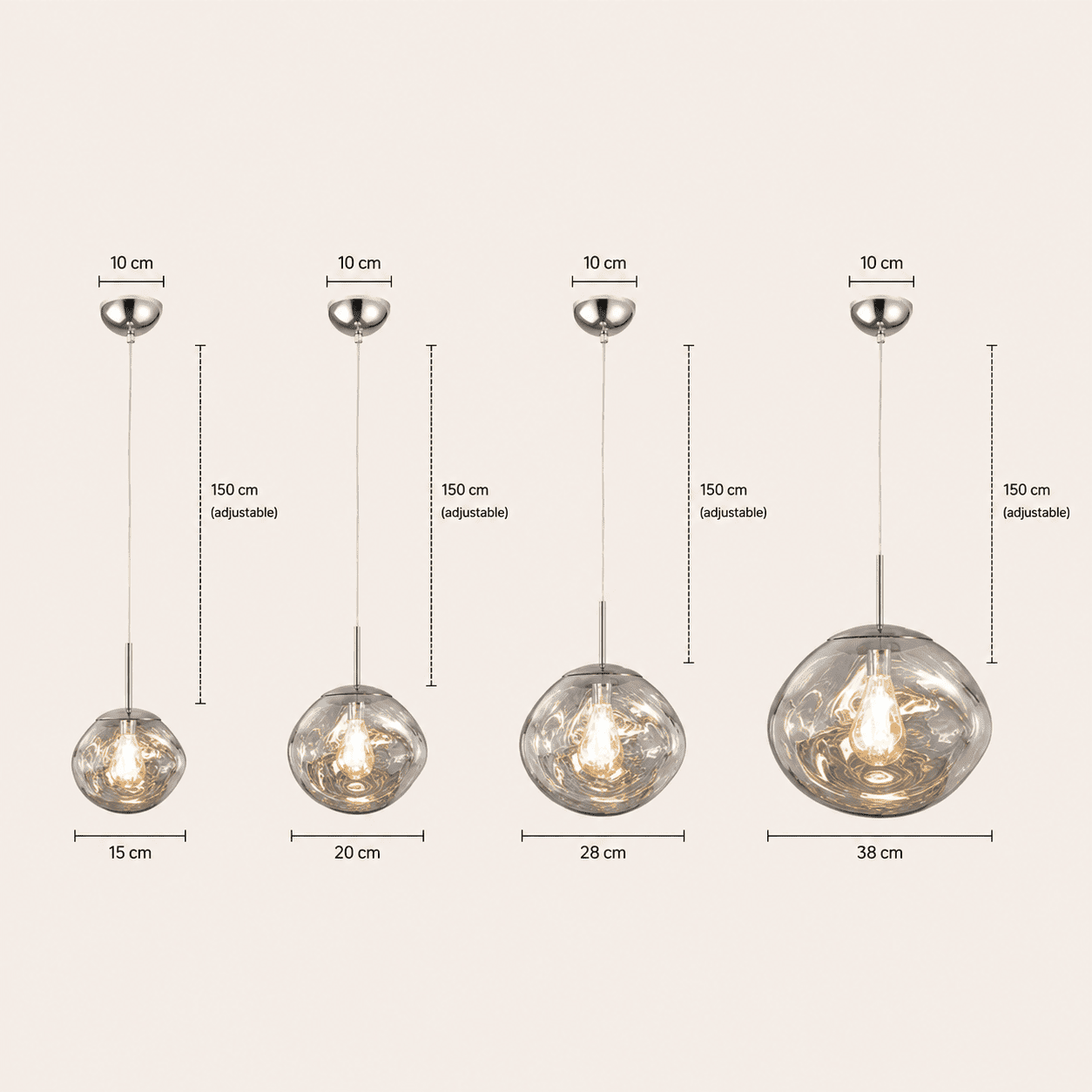 Suspension design globe PVC, effet verre soufflé | Salon escalier intérieur moderne