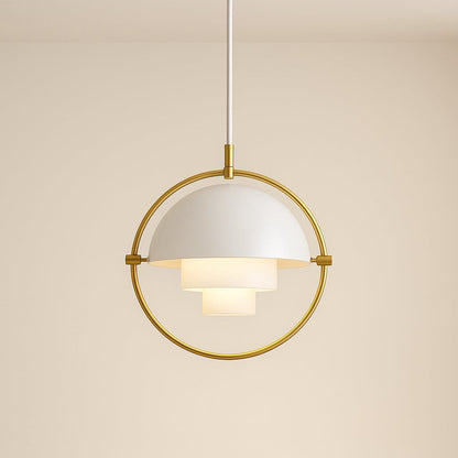 Suspension design laiton, Globe orientable | Salon chambre salle à manger, Style nordique moderne intérieur