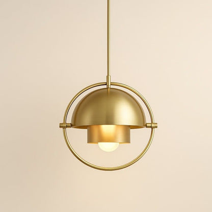Suspension design laiton, Globe orientable | Salon chambre salle à manger, Style nordique moderne intérieur