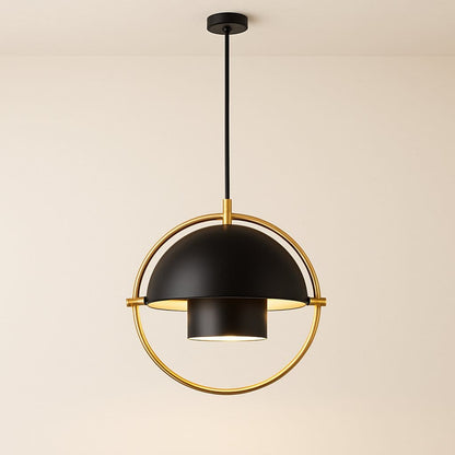Suspension design laiton, Globe orientable | Salon chambre salle à manger, Style nordique moderne intérieur