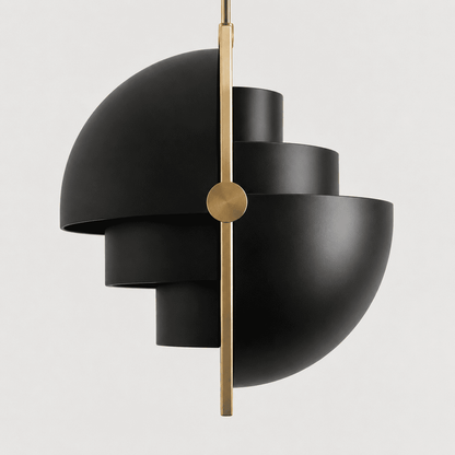 Suspension design laiton, Globe orientable | Salon chambre salle à manger, Style nordique moderne intérieur