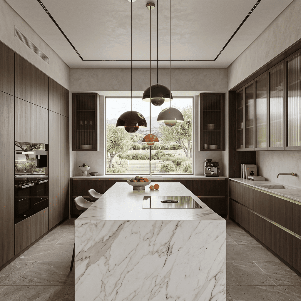 Suspension design type macaron métallique, dôme scandinave | Chambre, cuisine, salon, restaurant moderne, intérieur