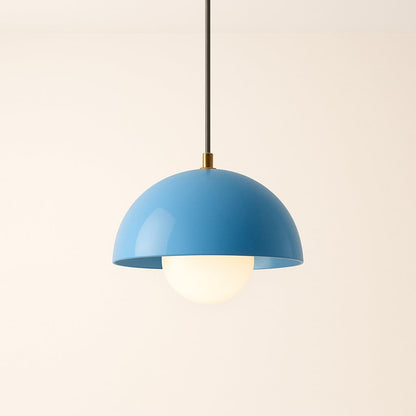 Suspension design type macaron métallique, dôme scandinave | Chambre, cuisine, salon, restaurant moderne, intérieur