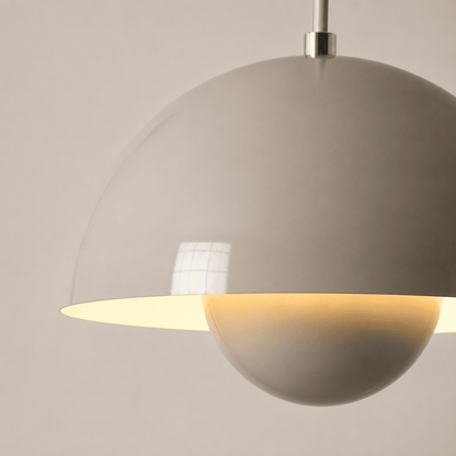 Suspension design type macaron métallique, dôme scandinave | Chambre, cuisine, salon, restaurant moderne, intérieur