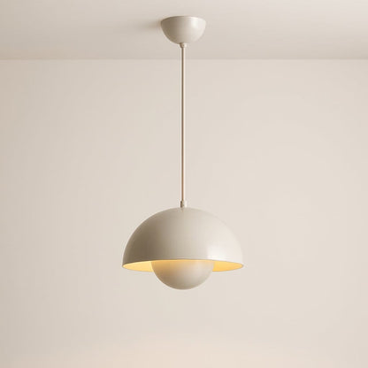 Suspension design type macaron métallique, dôme scandinave | Chambre, cuisine, salon, restaurant moderne, intérieur