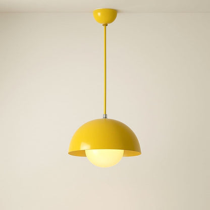 Suspension design type macaron métallique, dôme scandinave | Chambre, cuisine, salon, restaurant moderne, intérieur