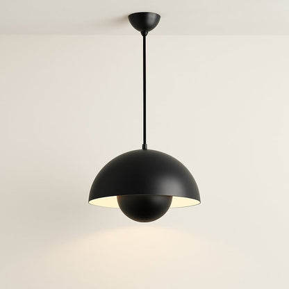 Suspension design type macaron métallique, dôme scandinave | Chambre, cuisine, salon, restaurant moderne, intérieur