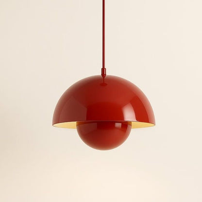 Suspension design type macaron métallique, dôme scandinave | Chambre, cuisine, salon, restaurant moderne, intérieur