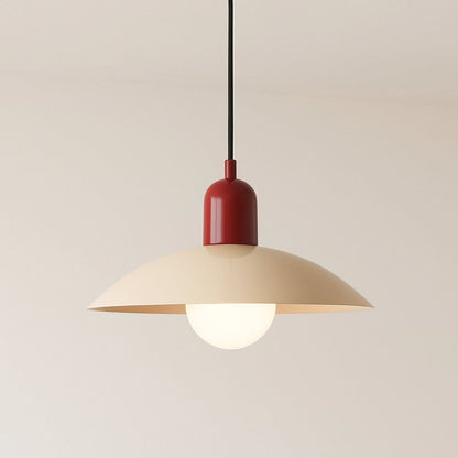 Suspension luminaire salon métal bicolore | Dôme Bauhaus nordique, Intérieur chambre salle à manger