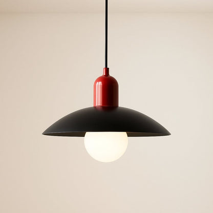 Suspension luminaire salon métal bicolore | Dôme Bauhaus nordique, Intérieur chambre salle à manger