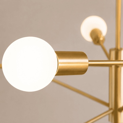 Suspension lustre métal bras multiples, chandelier Sputnik moderne | Salon salle à manger chambre, Intérieur