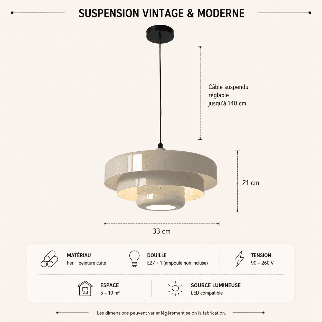 Suspension métal étagé, Style salon rétro vintage | Salle à manger, intérieur café bar