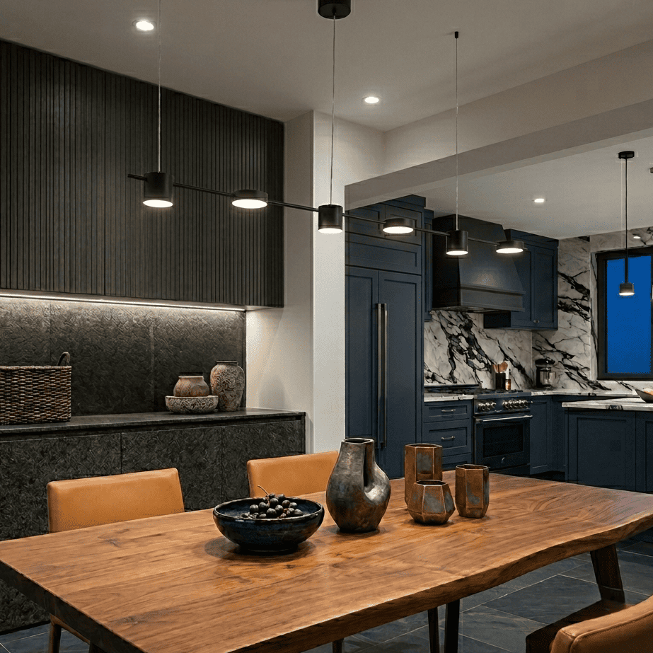 Suspension salle à manger, lustre LED moderne, multi-spots orientables | Salon, cuisine, intérieur urbain