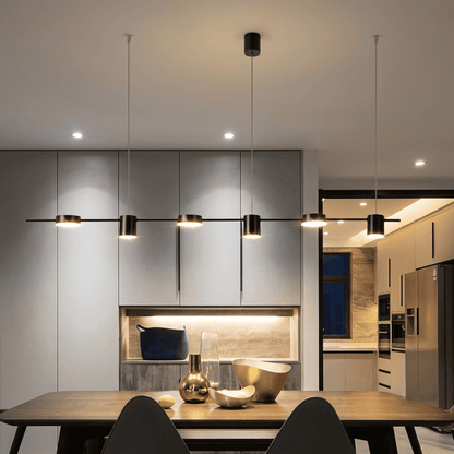 Suspension salle à manger, lustre LED moderne, multi-spots orientables | Salon, cuisine, intérieur urbain
