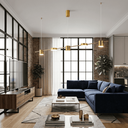Suspension salle à manger, lustre LED moderne, multi-spots orientables | Salon, cuisine, intérieur urbain