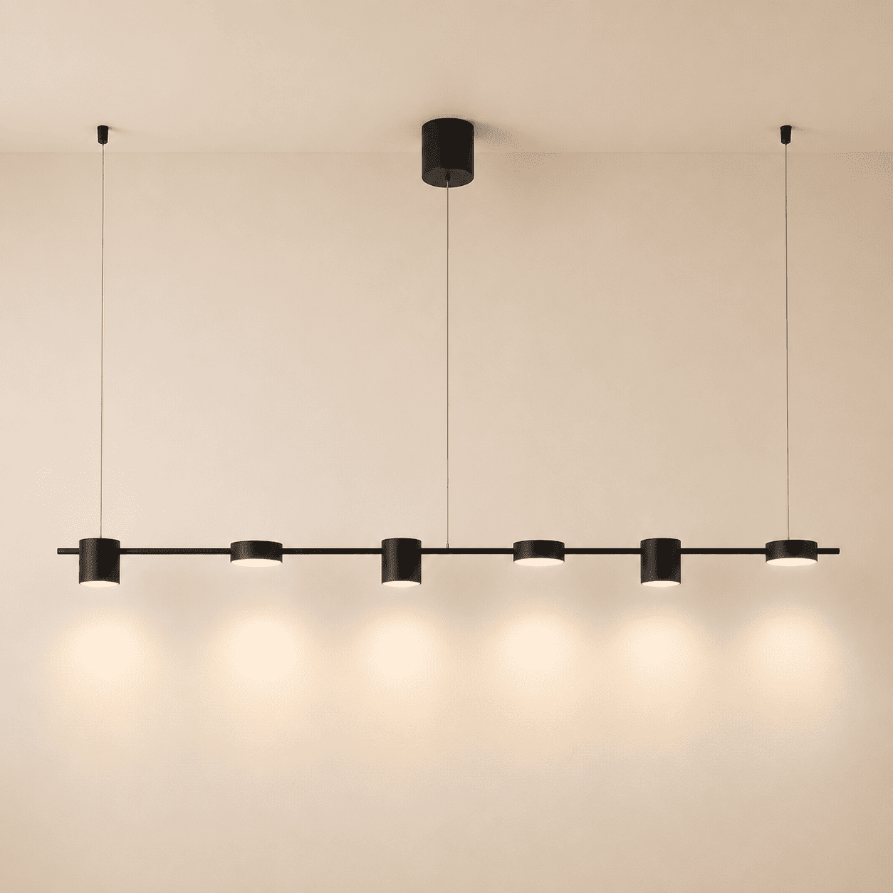 Suspension salle à manger, lustre LED moderne, multi-spots orientables