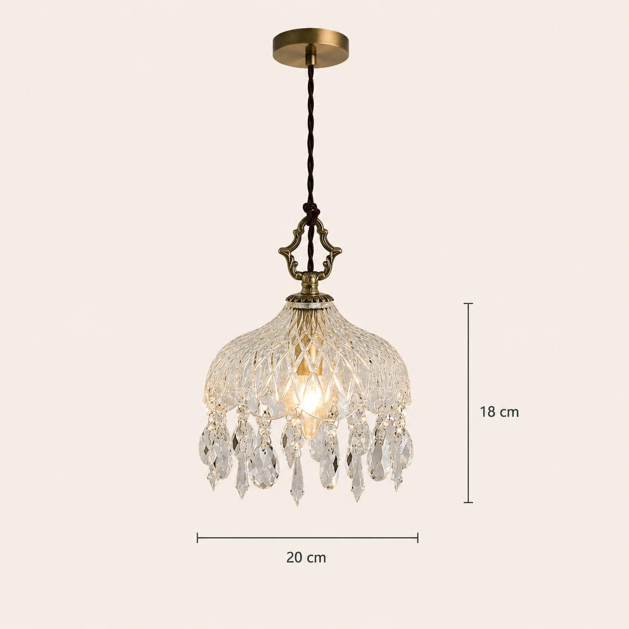 Suspension salon laiton & cristal pendeloques, style français baroque | Chambre, hôtel, restaurant, Intérieur