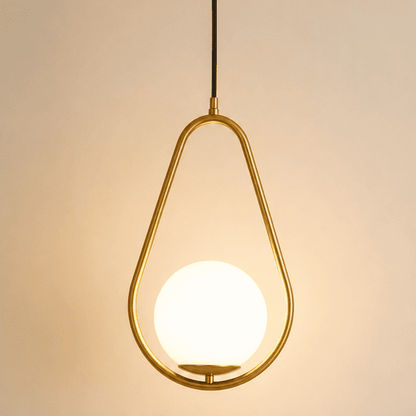 Suspension verre globe laiton doré, design italien moderne | Salon chambre salle à manger, Intérieur