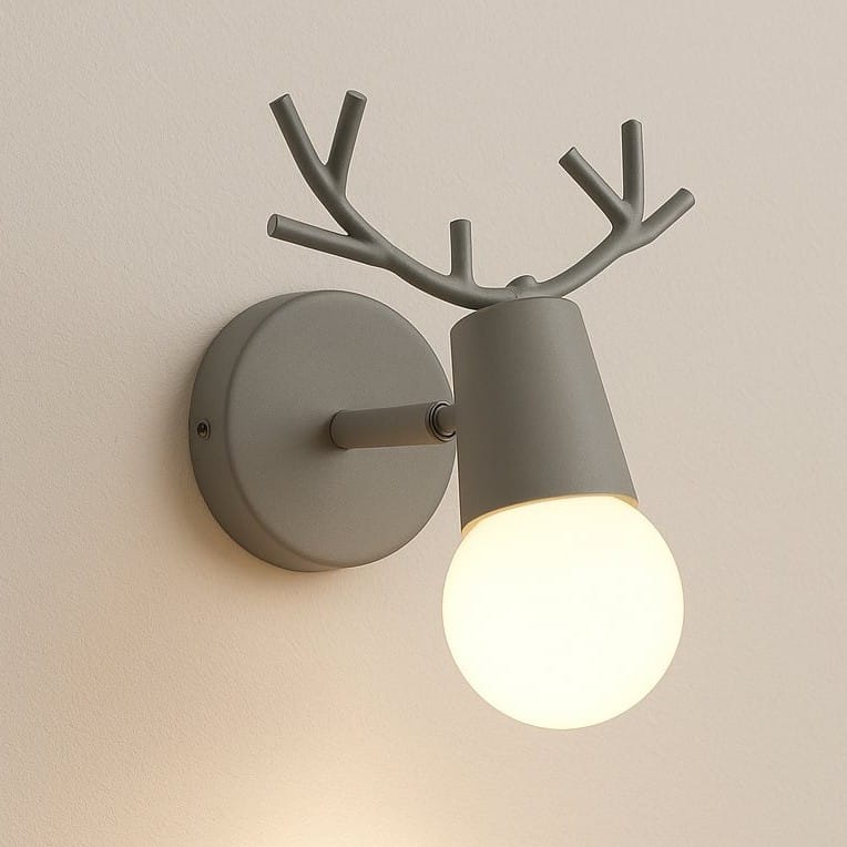Applique murale chambre d'enfant, bureau, intérieur | Style scandinave moderne, ramure de cerf