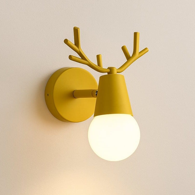 Applique murale chambre d'enfant, bureau, intérieur | Style scandinave moderne, ramure de cerf