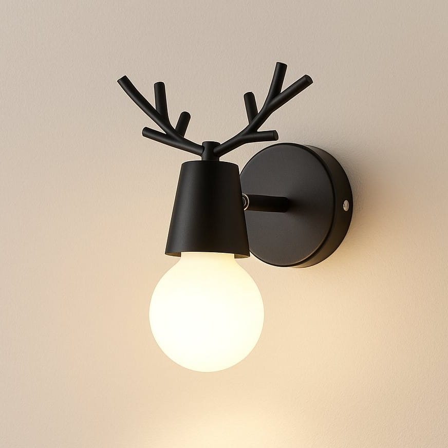 Applique murale chambre d'enfant, bureau, intérieur | Style scandinave moderne, ramure de cerf