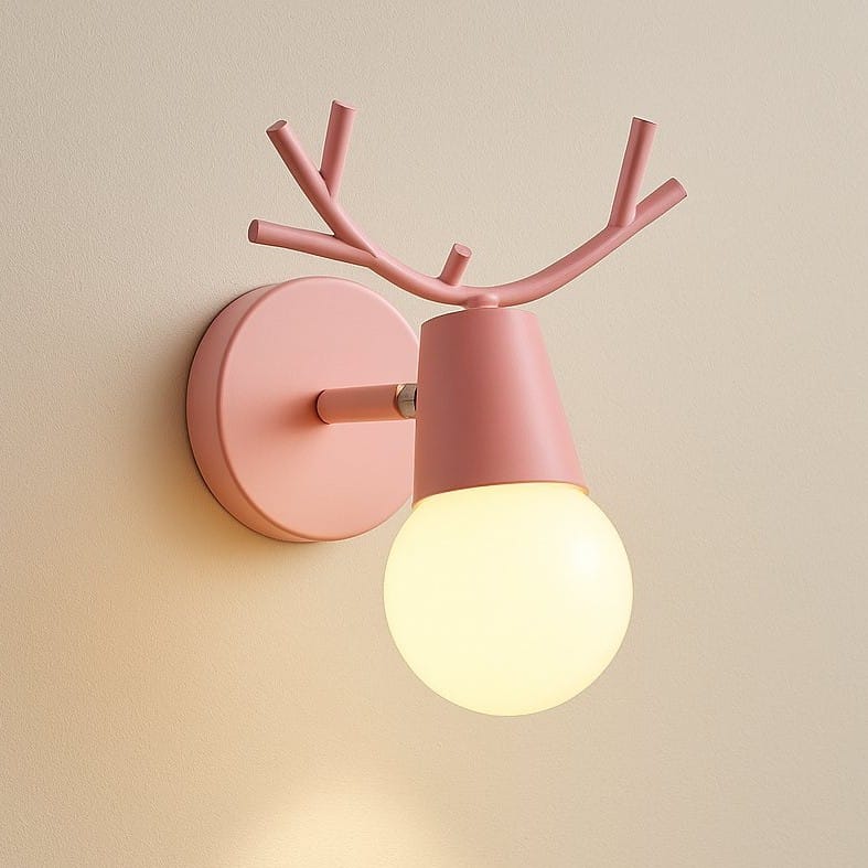 Applique murale chambre d'enfant, bureau, intérieur | Style scandinave moderne, ramure de cerf
