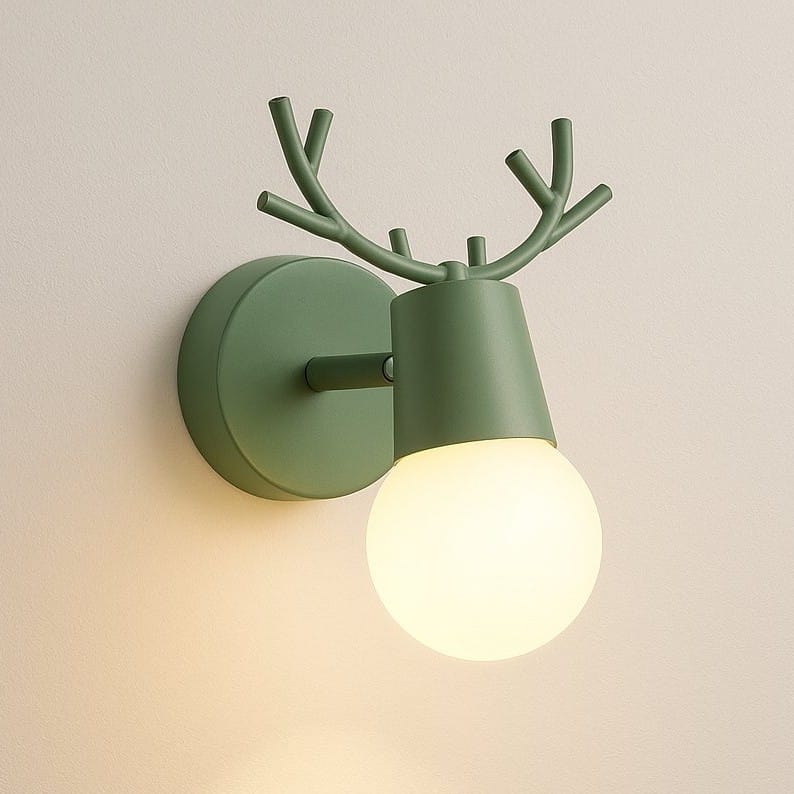 Applique murale chambre d'enfant, bureau, intérieur | Style scandinave moderne, ramure de cerf