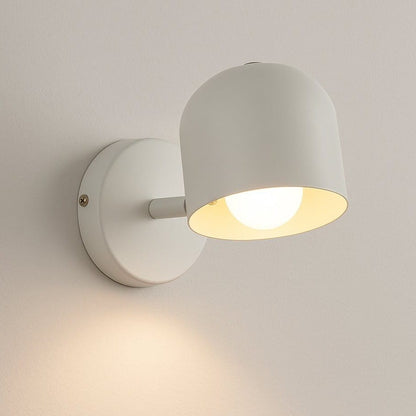 Applique murale Design Scandinave, spot métallique, Abat-jour en cloche orientable | Chambre couloir intérieur