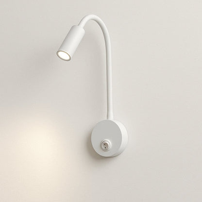 Applique murale LED orientable pour tête de lit, chambre, bureau | Liseuse col de cygne interrupteur intégré